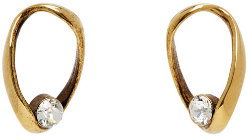 Dries Van Noten Gold Oval...