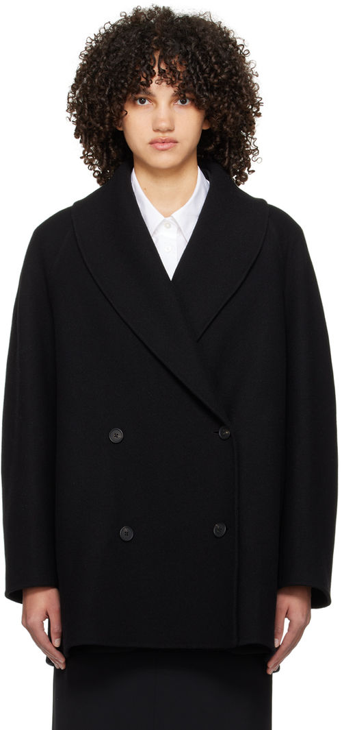 The Row Black Polli Coat