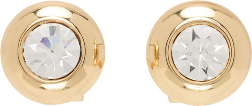 AREA Gold Crystal Dome Stud...