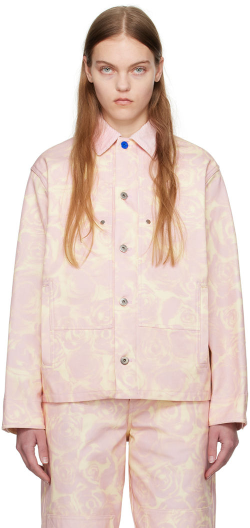 Burberry Pink Button Jacket