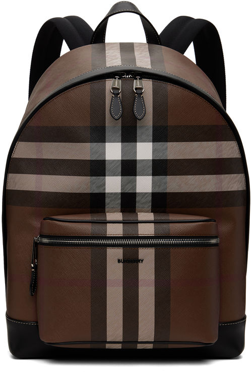 Burberry Brown Check Backpack