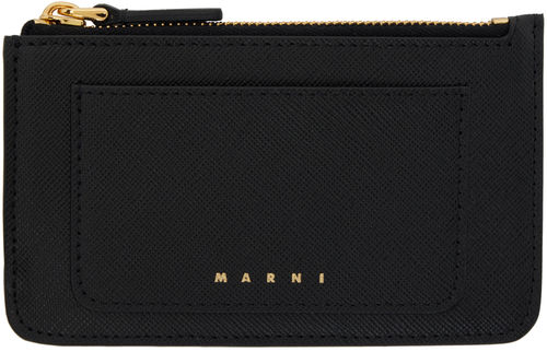 Marni Black Saffiano Card...