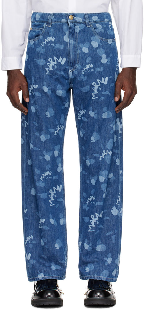 Marni Indigo Faded Jeans