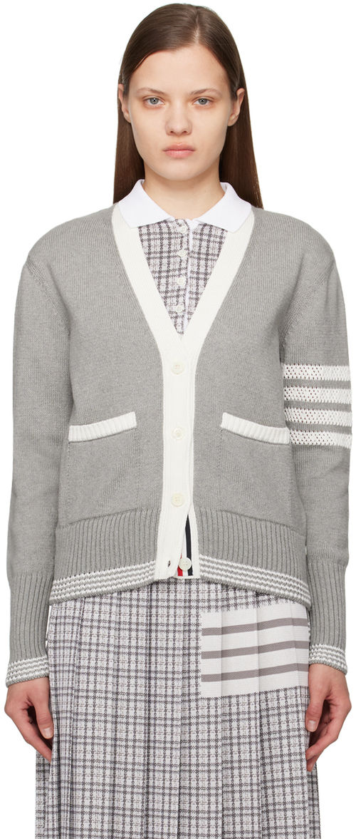 Thom Browne Gray 4-Bar...