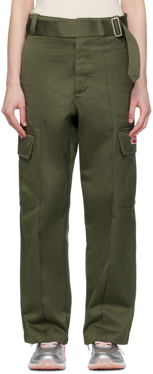 Kenzo Green Belt Trousers