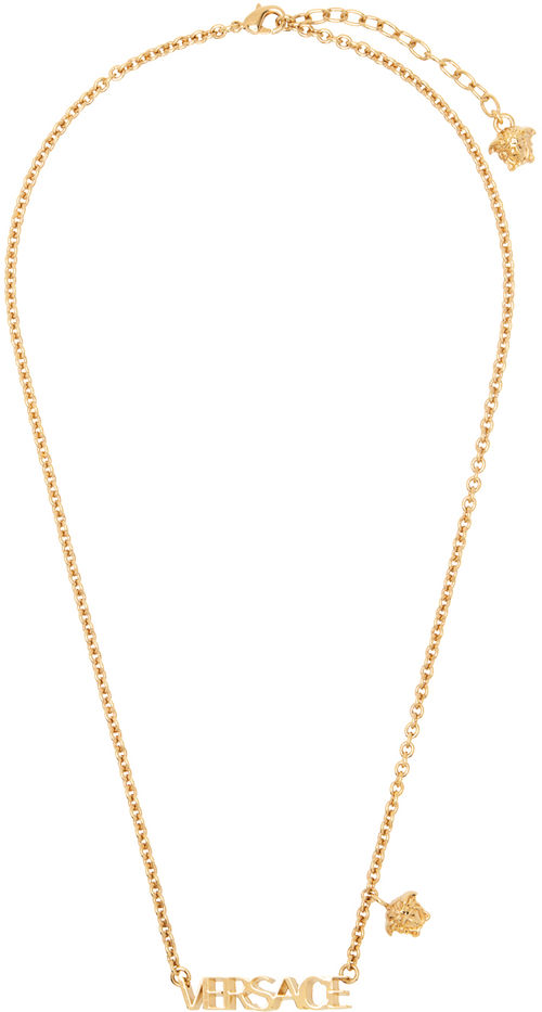 Versace Gold Logo Necklace