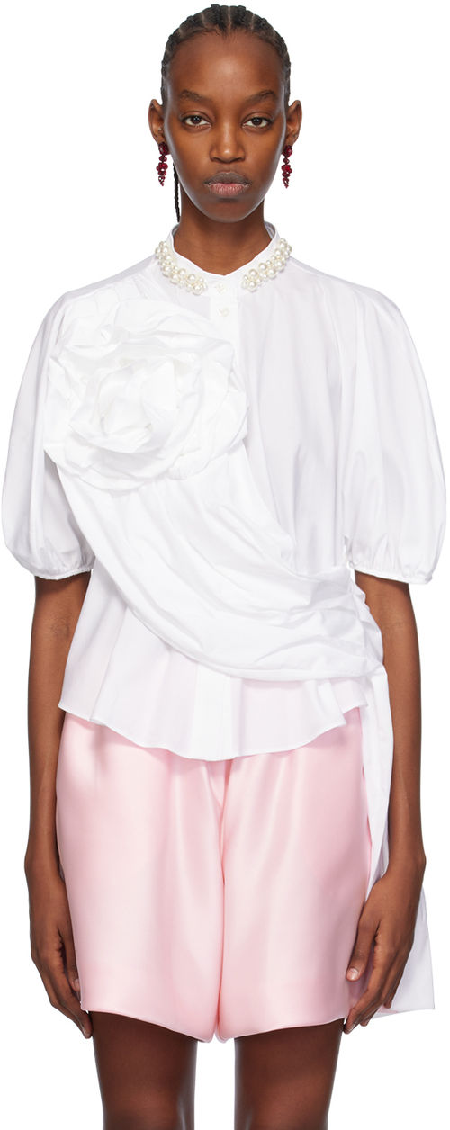 Simone Rocha White Sash Blouse