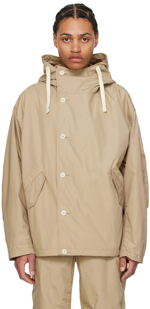 nanamica Beige Hooded Jacket