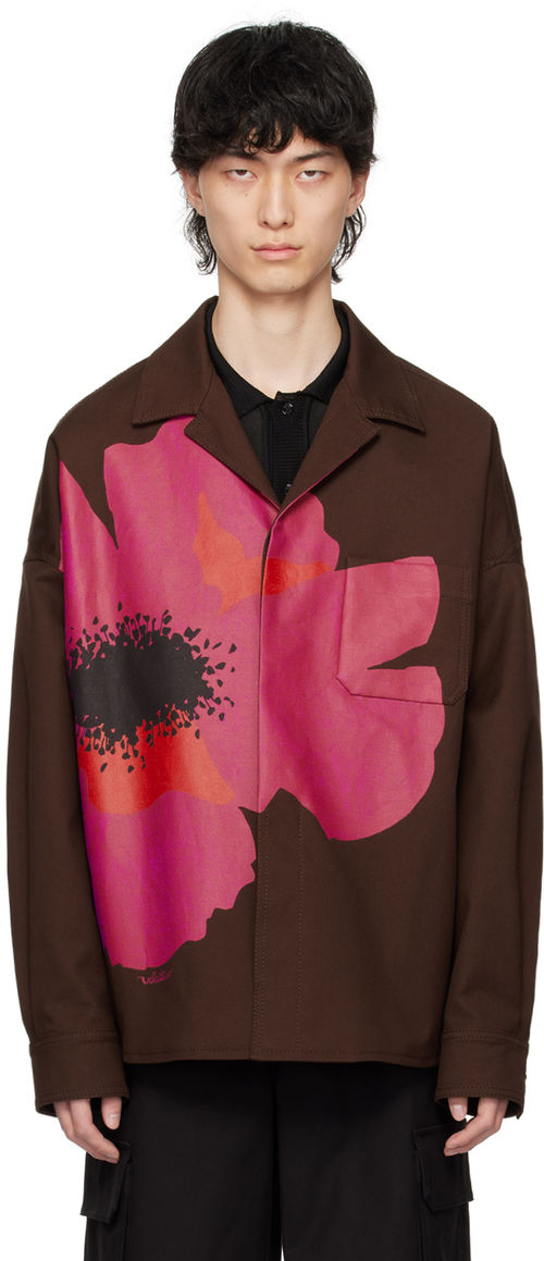 Valentino Brown Flower Jacket