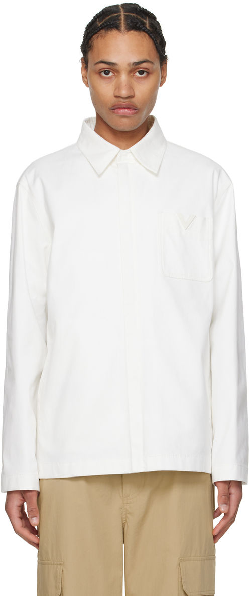 Valentino White Zip Jacket