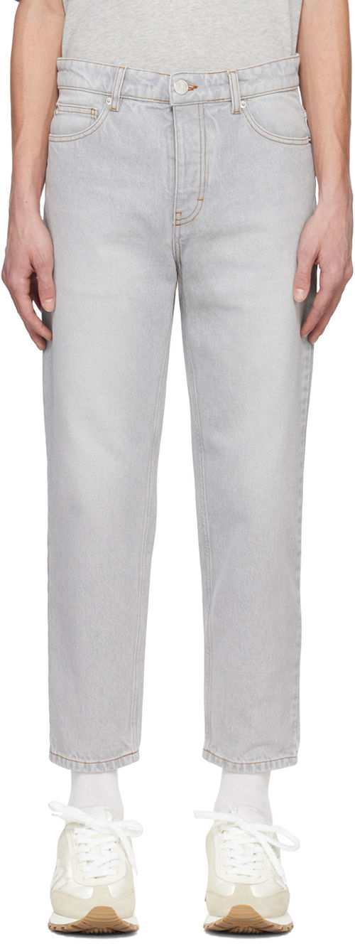 AMI Paris Gray Tapered Jeans