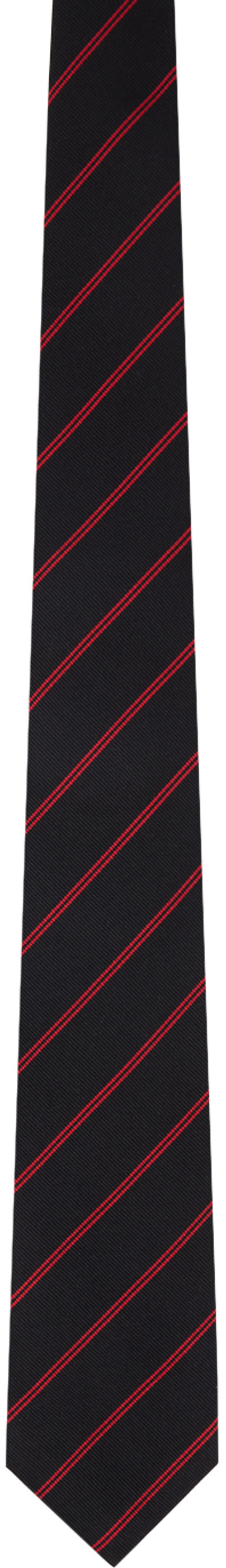 Husbands Black Jacquard Tie