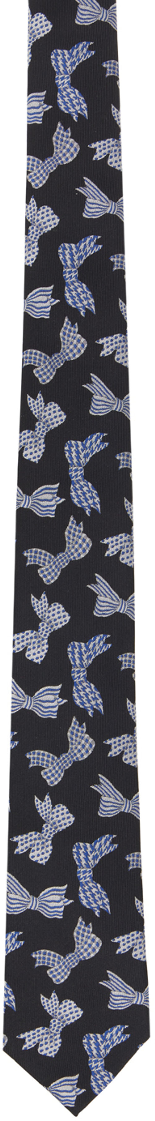 YOHJI YAMAMOTO Black Derby Tie