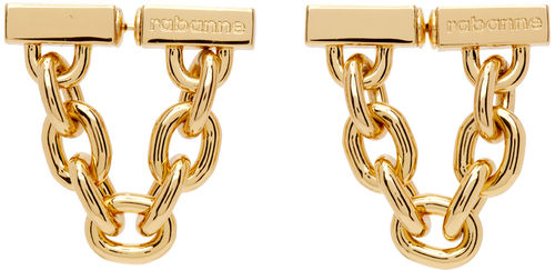 Rabanne Gold Chain-Link...