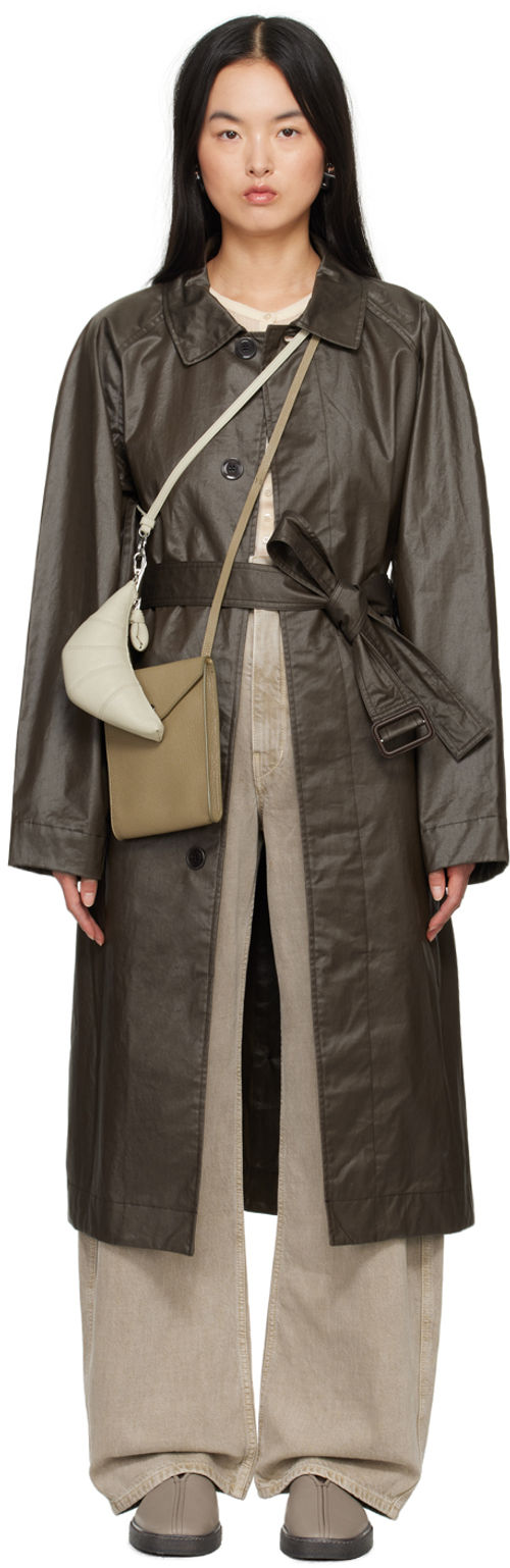 LEMAIRE Brown Belted Rain Coat