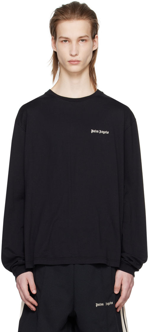 Palm Angels Black Embroidered...