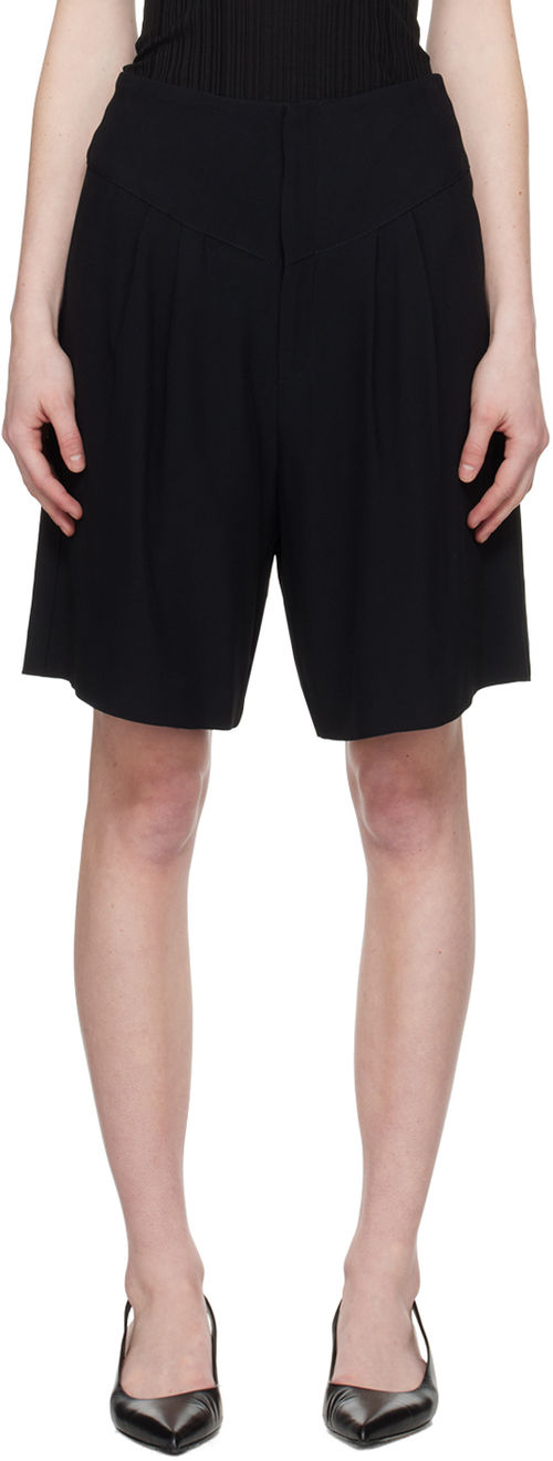 BITE Black Pleat Shorts