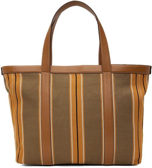 TOTEME Tan & Orange Striped...