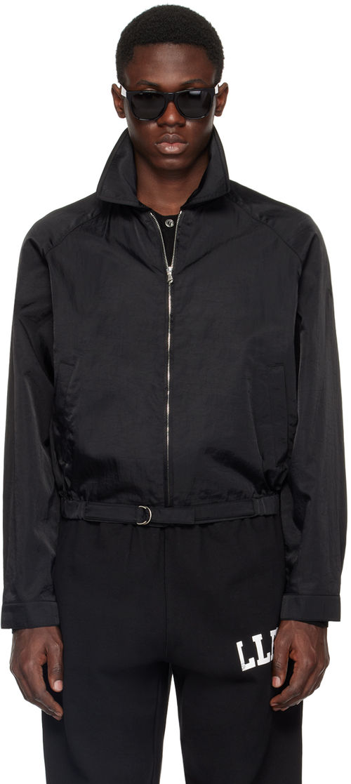 Recto Black Zip Bowling Jacket