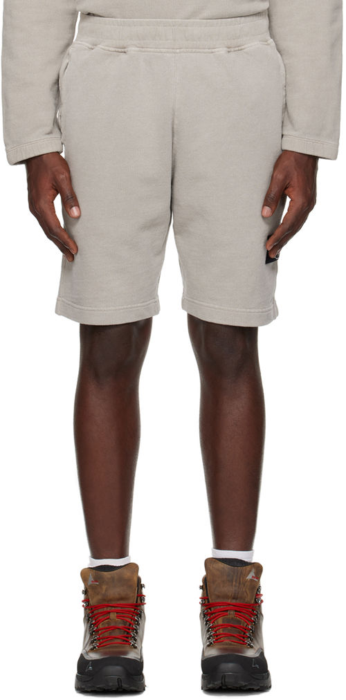 Stone Island Gray Patch Shorts