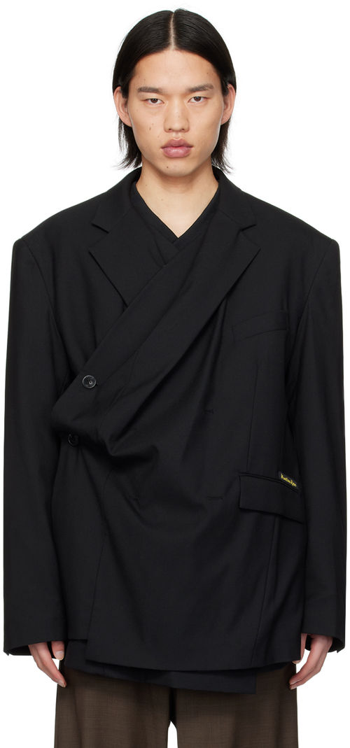 Martine Rose Black Wrap Blazer