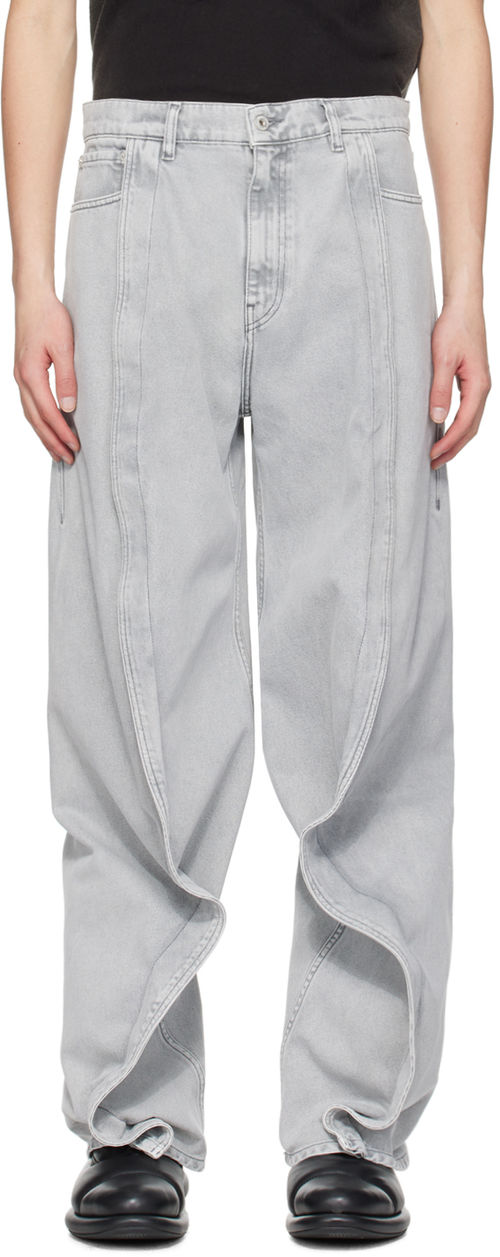 Y/Project Gray Banana Jeans