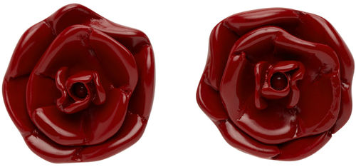 Blumarine Red Rosa Earrings