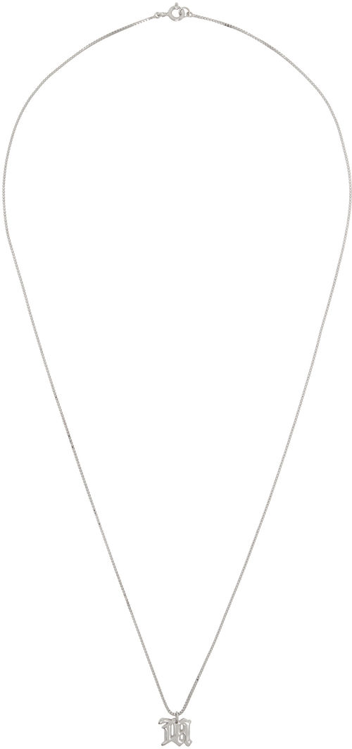 MISBHV Silver 'The M' Necklace