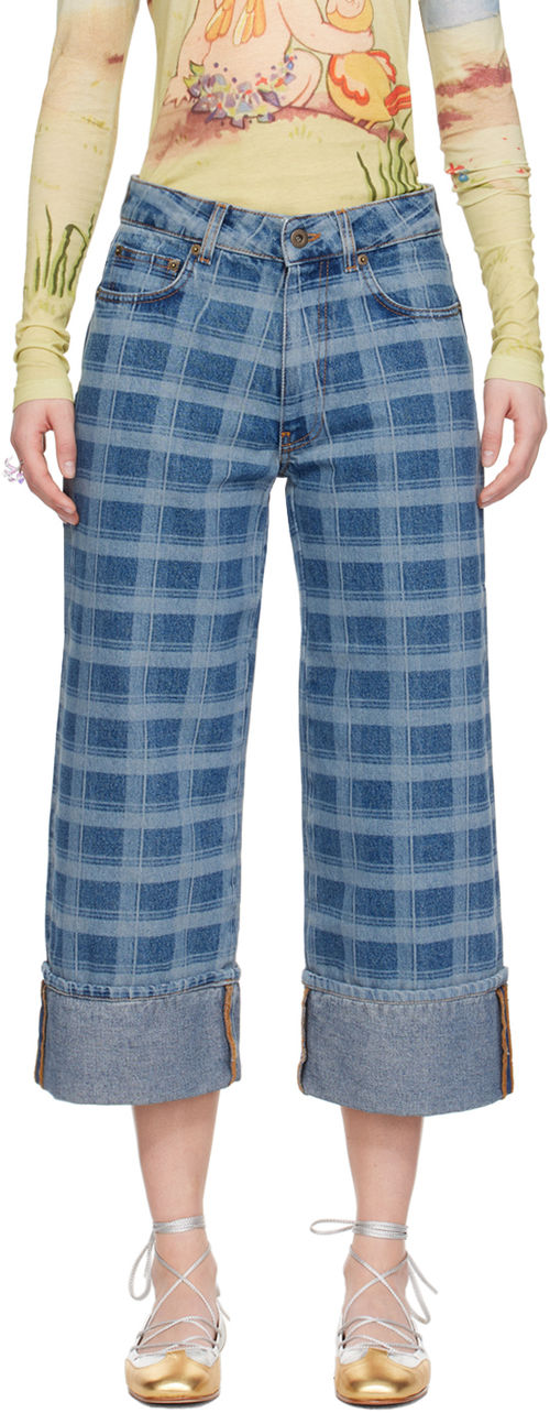 Molly Goddard Blue Leo Jeans