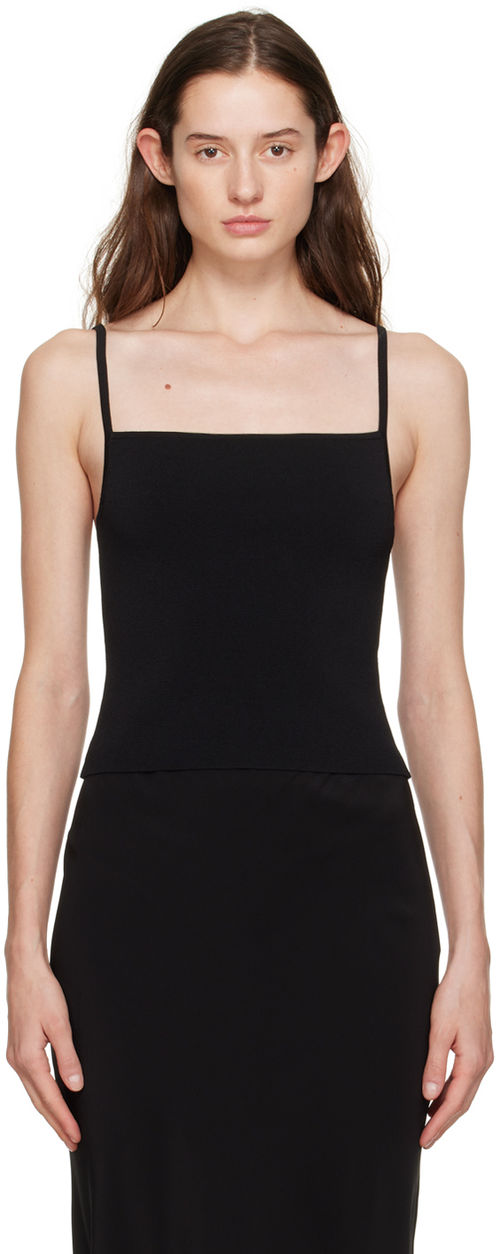 Matteau Black Square Tank Top