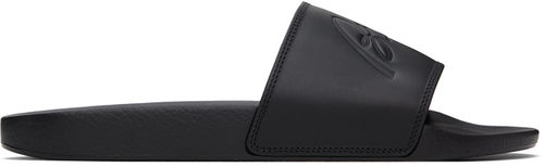 Brioni Black Slide Sandals