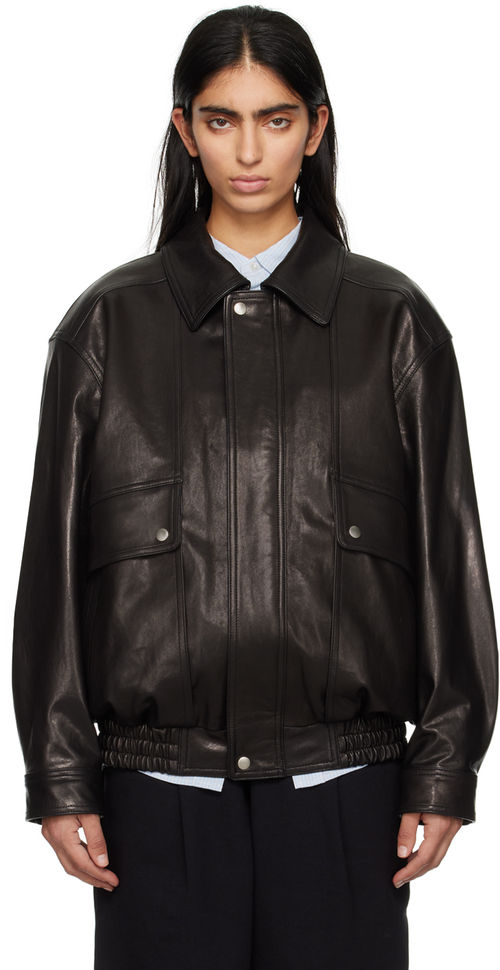 Dunst Black Oversized Leather...