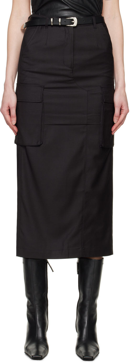 Youth Black Cargo Pocket Maxi...