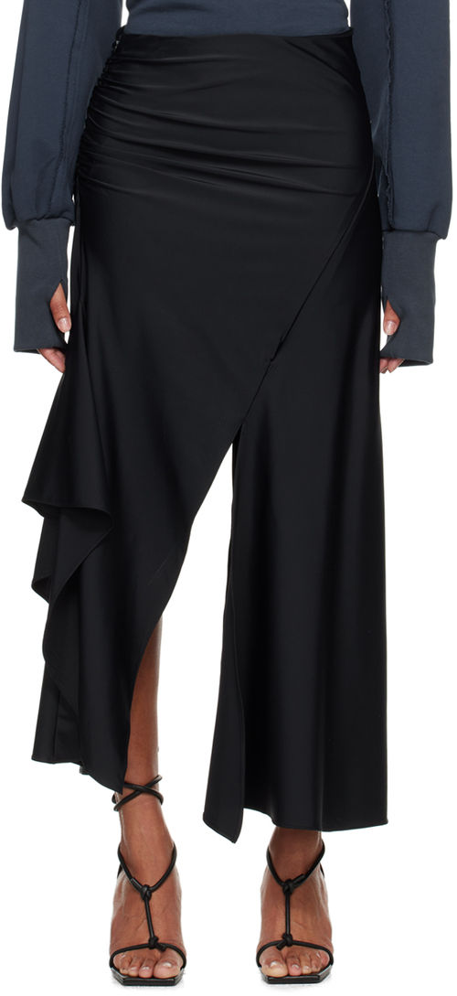 SRVC Black Siren Midi Skirt