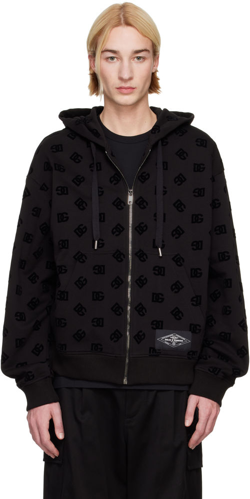Dolce & Gabbana Black Zip-Up...