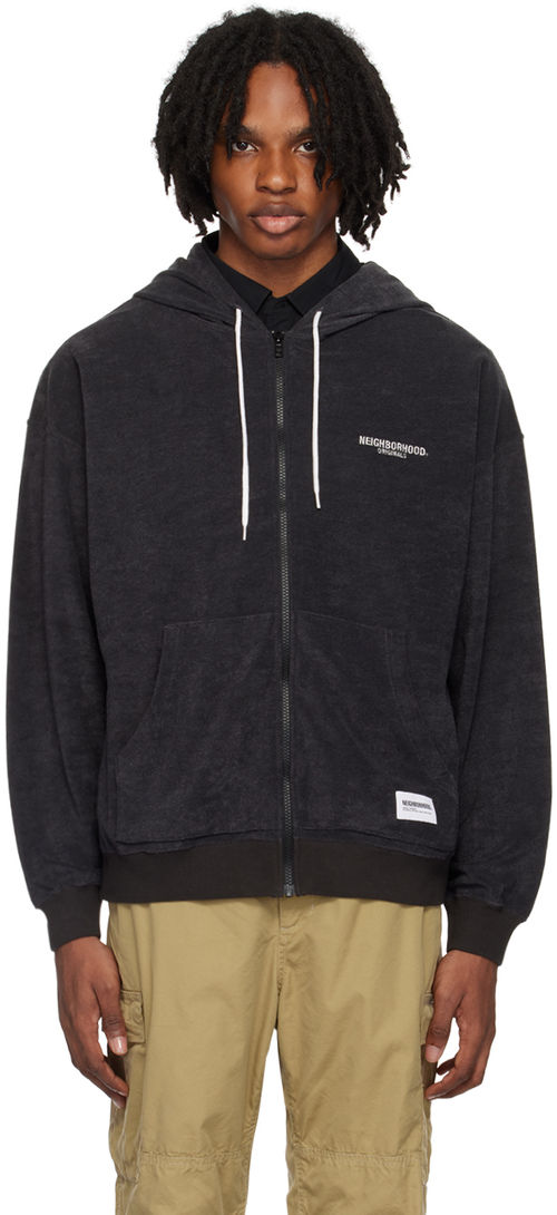 Neighborhood Black Zip-Up...