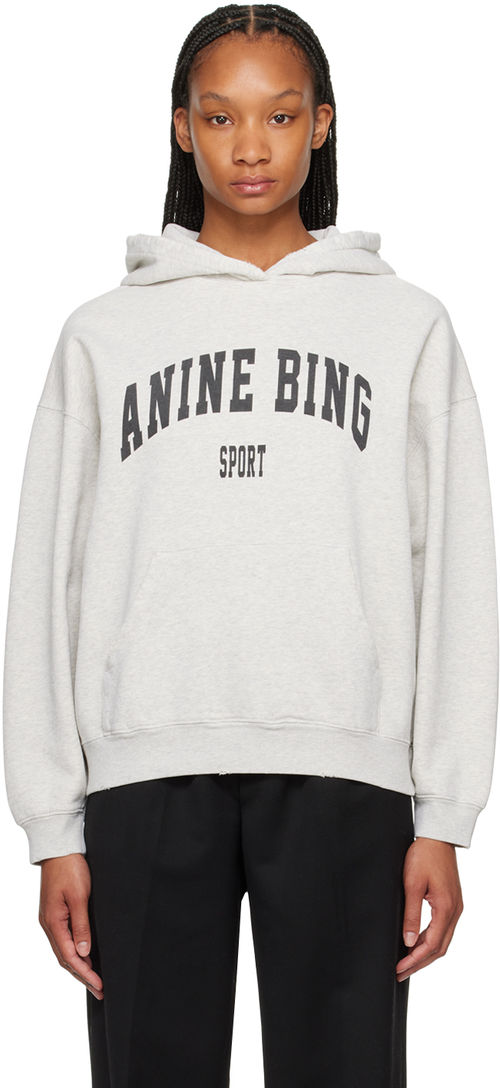 ANINE BING Gray Harvey Hoodie