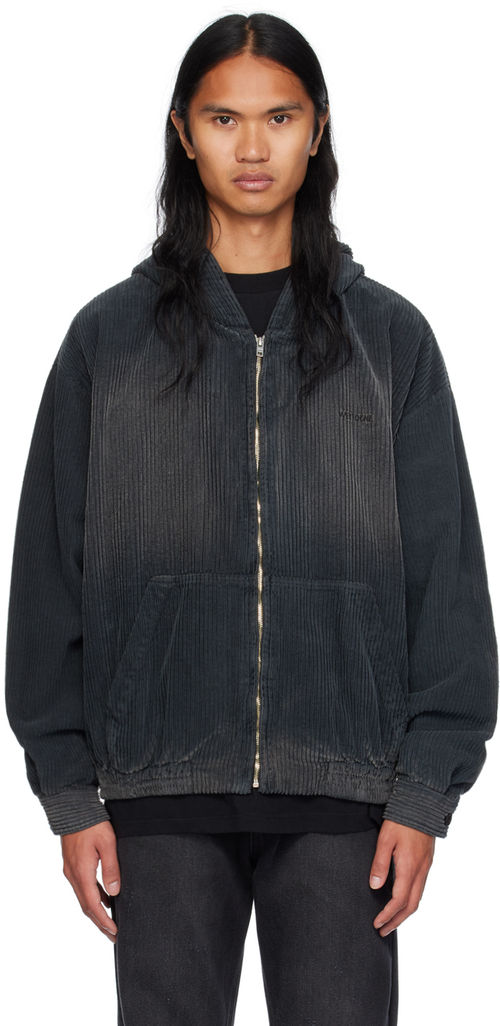 We11done Gray Washed Zip Up...