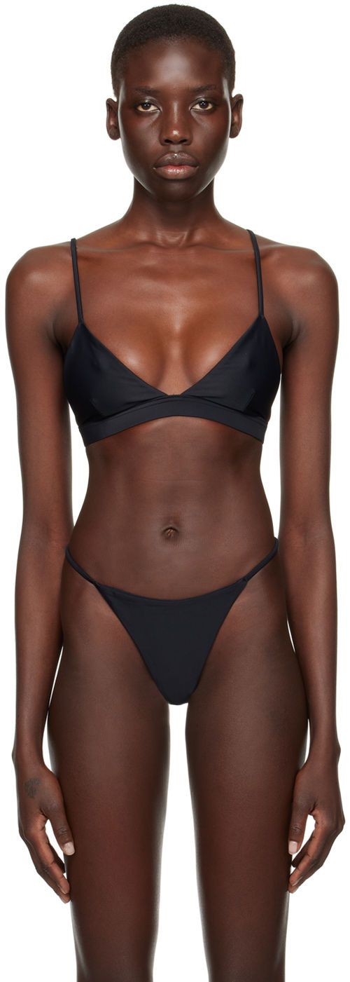 CDLP Black Triangle Bikini Top