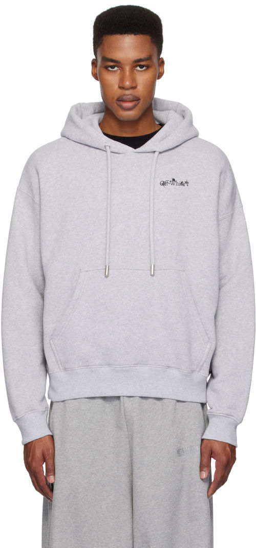 Off-White Gray Flower Arrow...