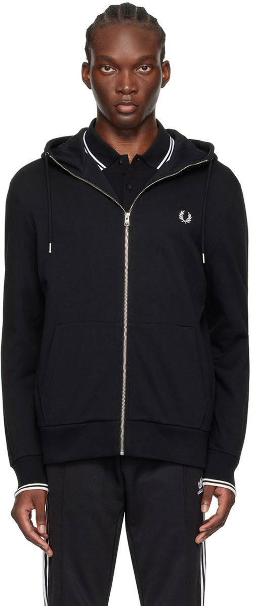Fred Perry Black Zip Through...