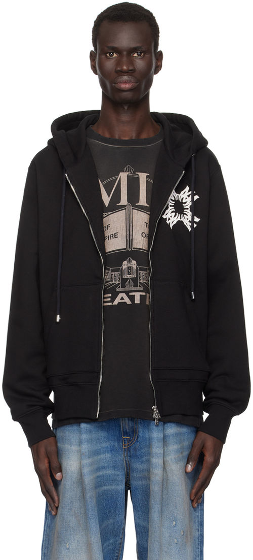 AMIRI Black MA Quad Zip Up...