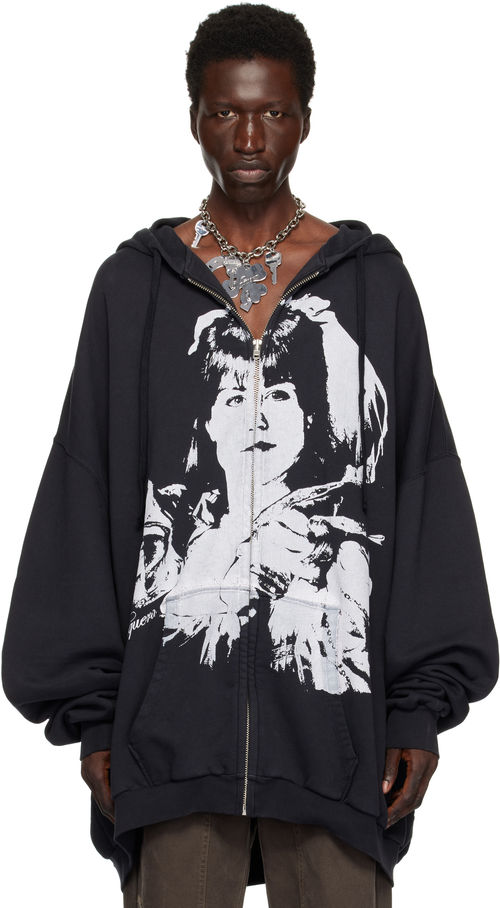 VAQUERA Black Giant Zip Hoodie