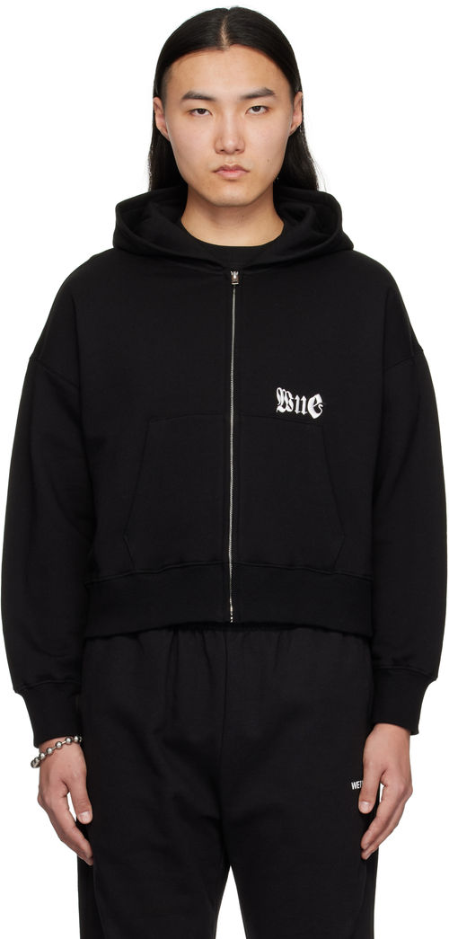 We11done Black Logo Zip-Up...