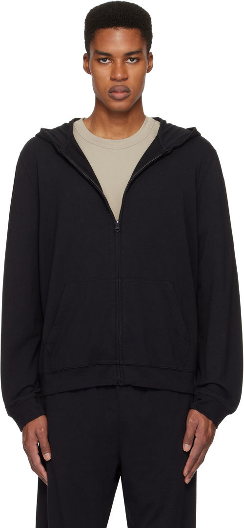 SKIMS Black Jersey Lounge Zip...
