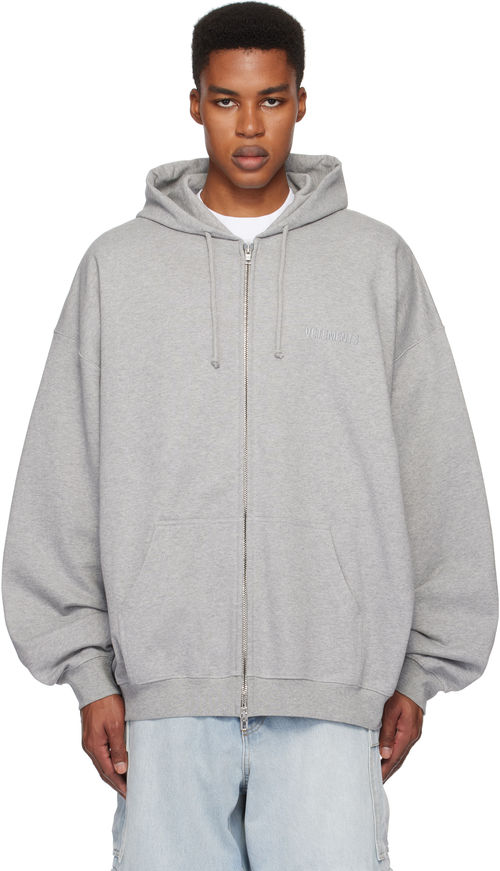 VETEMENTS Gray Embroidered...