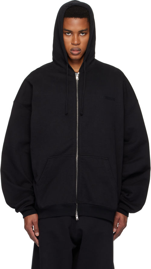 VETEMENTS Black Embroidered...