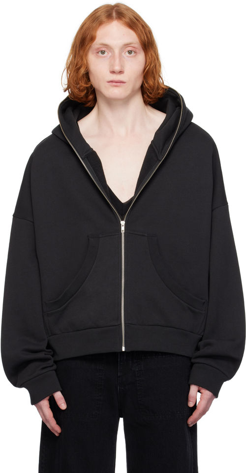 Entire Studios Black Eternal Zip Hoodie