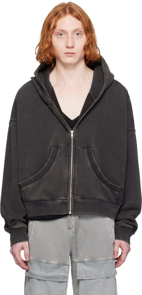 Entire Studios Black Eternal Zip Hoodie
