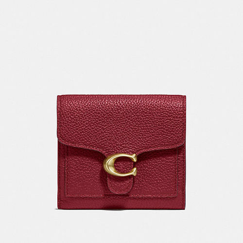 Tabby Small Wallet in Red